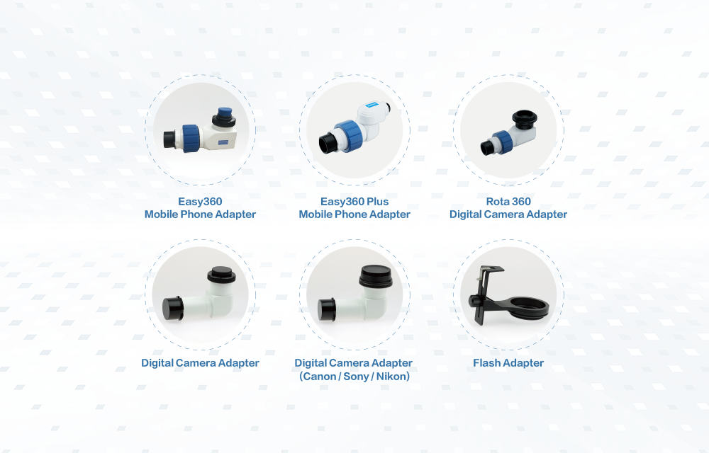 Supports DSLR cameras, smartphones, and iPads via Rota360° and Easy360 interfaces. (optional)